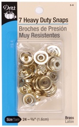 DRITZ D5-6 Heavy Duty Snaps Brass