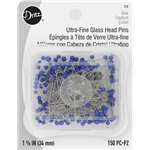 DRITZ D172 Ultra-Fine Glass Head Pins