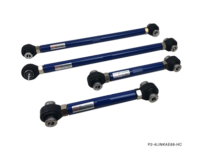 P2M TOYOTA COROLLA AE86 REAR 4 LINK SET