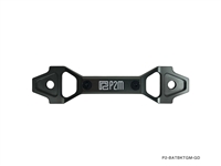 P2M ADJUSTABL BILLET ALUMINUM BATTERY BRACKET GUN METAL