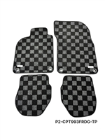 P2M PORSCHE 993 COUPE (1993-98) RACE FLOOR MATS : DARK GREY