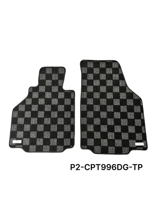 P2M PORSCHE 996  RACE FLOOR MATS : DARK GREY