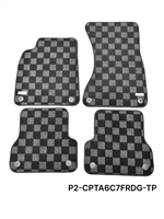 P2M AUDI A6 SEDAN (C7) 2012-18 RACE FLOOR MATS : DARK GREY