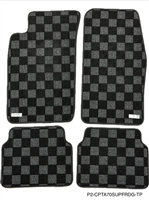 P2M TOYOTA SUPRA (A70) 1986-92 RACE FLOOR MATS : DARK GREY