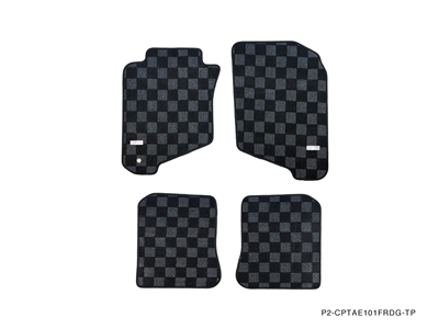 P2M TOYOTA COROLLA SEDAN (AE101) 1993-98 RACE FLOOR MATS : DARK GREY