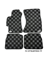 P2M SUBARY LEGACY 2005-09 (BL/BP)  RACE FLOOR MATS : DARK GREY