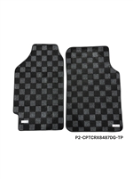 P2M HONDA CIVIC CRX 1984-87 RACE FLOOR MATS : DARK GREY (FRONT ONLY)