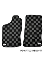 P2M NISSAN D21 HARDBODY 1989-94 PICKUP RACE FLOOR MATS : DARK GREY