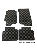 P2M ACURA INTEGRA 1994-01  SEDAN (DB7/DB8) RACE FLOOR MATS : DARK GREY