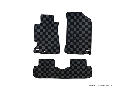 P2M ACURA RSX (DC5) 2001-06 RACE FLOOR MATS : DARK GREY