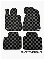 P2M BMW E24 6-SERIES 1977-89 (COUPE 2 DOOR) RACE FLOOR MATS : DARK GREY (FRONT/REAR)