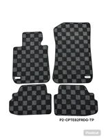 P2M BMW E82 1-SERIES COUPE 2008-13  RACE FLOOR MATS : DARK GREY (FRONT/REAR)