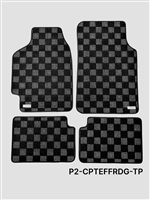 P2M HONDA CIVIC 1988-91 (SH3/EF) (HATCH/SEDAN/WAGON) RACE FLOOR MATS : DARK GREY