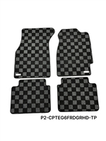 [RHD] P2M HONDA CIVIC (EG/EJ/EH) 1992-95 HATCH/COUOPE/SEDAN  RACE FLOOR MATS : DARK GREY