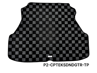 P2M HONDA CIVIC  SEDAN 1996-00 (EK3) RACE TRUNK MATS : DARK GREY