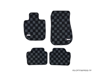 P2M BMW F30 / F80 3-SERIES (2011-19) 4D RACE FLOOR MATS : DARK GREY (FRONT/REAR)