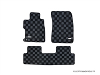 P2M HONDA CIVIC FB6 2012-15 (SEDAN 4 DOOR) RACE FLOOR MATS : DARK GREY (FRONT/REAR)