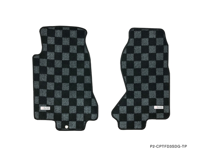 P2M MAZDA FD3S RX-7 RACE FLOOR MATS : DARK GREY