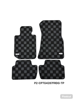 P2M BMW G42/G87  2-SERIES  (2022+) M2 (2023+) RACE FLOOR MATS : DARK GREY (FRONT/REAR)