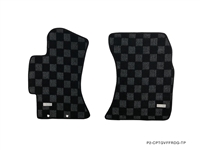 P2M SUBARU WRX (GVF) / STI (GVB) 2008-14 FRONT + REAR RACE FLOOR MATS : DARK GREY