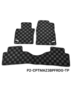 P2M MAZDA 3 2019-24 (BP) RACE FLOOR MATS : DARK GREY