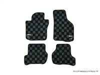 [EU] P2M VOLKSWAGEN MK6 GOLF GTI HATCH (4/5 DOOR) 2010-14 / VW GOLF R 2012-13  FRONT + REAR RACE FLOOR MATS : DARK GREY