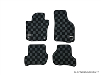 [EU] P2M VOLKSWAGEN MK3 SCIROCCO (3 DOOR HATCH) 2009-17   FRONT + REAR RACE FLOOR MATS : DARK GREY