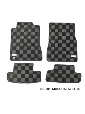 P2M MUSTANG (S197) 2005-09 RACE FLOOR MATS : DARK GREY