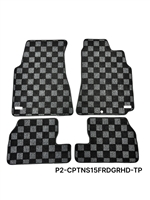 P2M NISSAN S15 SILVIA  RACE FLOOR MATS : DARK GREY