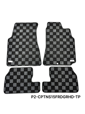 P2M NISSAN S15 SILVIA  RACE FLOOR MATS : DARK GREY