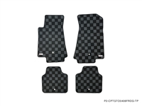 P2M PONTIAC GTO 2004-06 FRONT + REAR RACE FLOOR MATS : DARK GREY