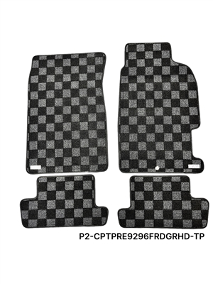 [RHD] P2M HONDA PRELUDE (BA8/BB2/BB1) 1992-96 RACE FLOOR MATS : DARK GREY