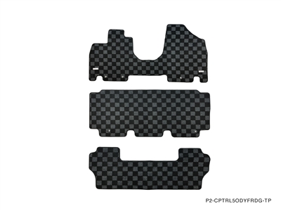 P2M HONDA ODYSSEY (RL5) 2011-17 RACE FLOOR MATS : DARK GREY