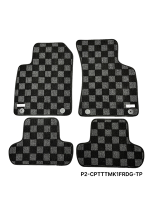 P2M AUDI TT (MK1) 1998-06 RACE FLOOR MATS : DARK GREY