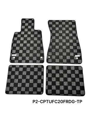 P2M LEXUS LS400 1995-2000 (UFC20) FRONT + REAR RACE FLOOR MATS : DARK GREY