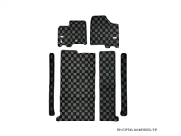 P2M TOYOTA SIENNA 2011-20 (XL30) RACE FLOOR MATS : DARK GREY (8 SEATER MODEL)