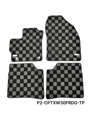 P2M TOYOTA PRIUS (XW30) 2010-15 RACE FLOOR MATS : DARK GREY