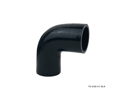 P2M 90 DEG HOSE : 2.50" ID - BLACK