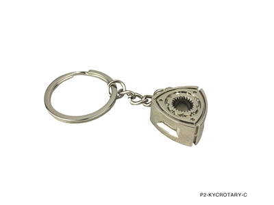 P2M METAL KEYCHAIN MAZDA ROTARY CHROME