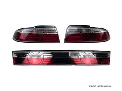 P2M NISSAN S14 ZENKI 3PCS CRYSTAL REAR TAIL LIGHT KIT