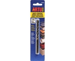 Artu #01040 5/16x4-1/2 Multi-Purpose Drill Bit Drills Through Concrete, Masonry, Ceramic Tile