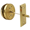 Ultra, 03200, Polished Brass, Door Mount Thumb Turn Door Bell Non Electric
