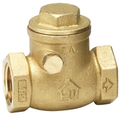 Everflow, 2" FPT, Brass, Lead Free, Threaded Swing Check Valve