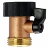 Green Thumb Gilmour 03V GT Solid Brass Garden Water Hose Connector With Shut Off Valve