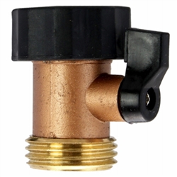 Green Thumb Gilmour 03V GT Solid Brass Garden Water Hose Connector With Shut Off Valve