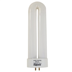 Sunlite, 05150 FUL12/BL, Mini U-Tube Blacklight, 6.2, G10Q-4 4-Pin Base, 12 Watt, T6, Twin Tube Bulb