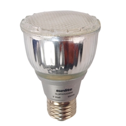 Sunlite 05339 SL9PAR20/65K 9 Watt PAR20 Reflector Compact Fluorescent 6500K Daylight Light Bulb