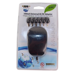 PPP 10-503 Black 5000mA Universal AC/DC Adapter, specially designed with 6 different adapter plugs