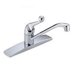 Delta, 100, Classic Single Handle Kitchen Deck Sink Faucet, Chrome