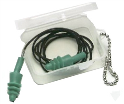 MSA Safety Works, 10005601, Rubber Ear Plugs With Cord And Case, 1 Pair